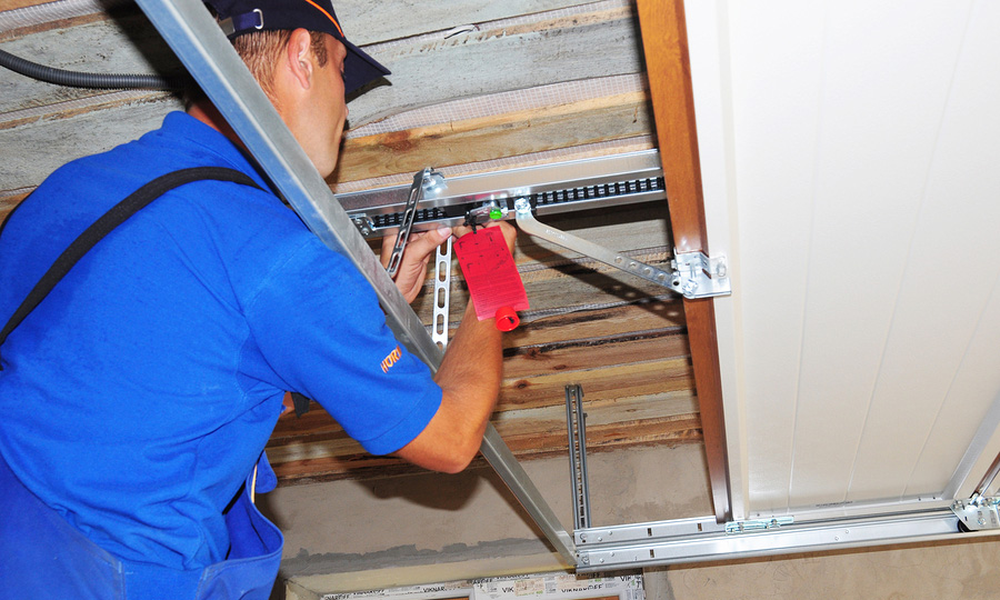 Garage door opener installation